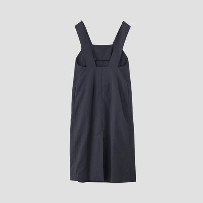 COTTON LINEN SILK POPLIN DRESS