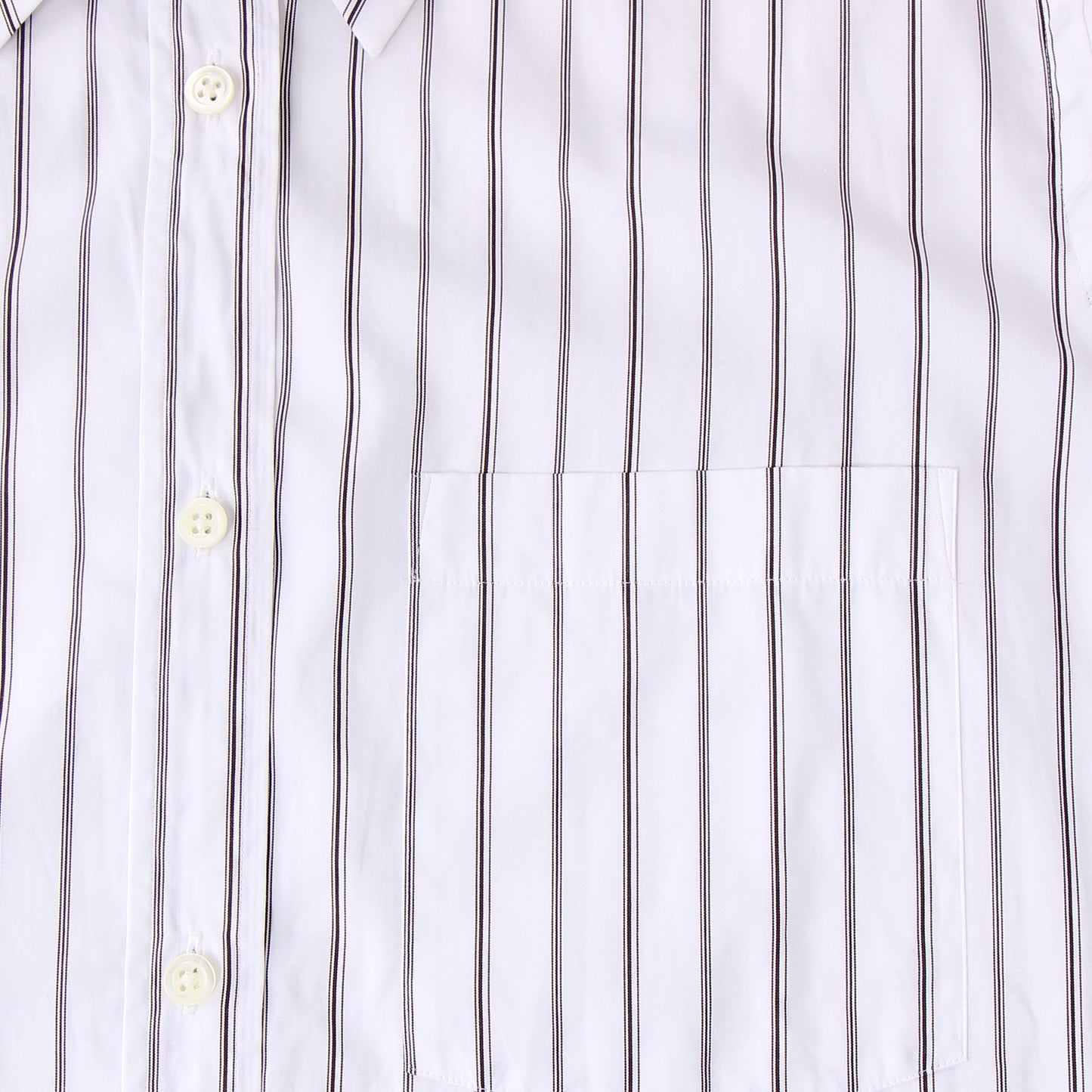 TRIPLE STRIPE COTTON POPLIN SHIRT