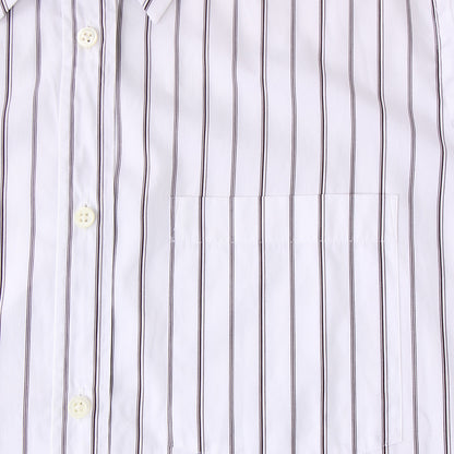 TRIPLE STRIPE COTTON POPLIN SHIRT
