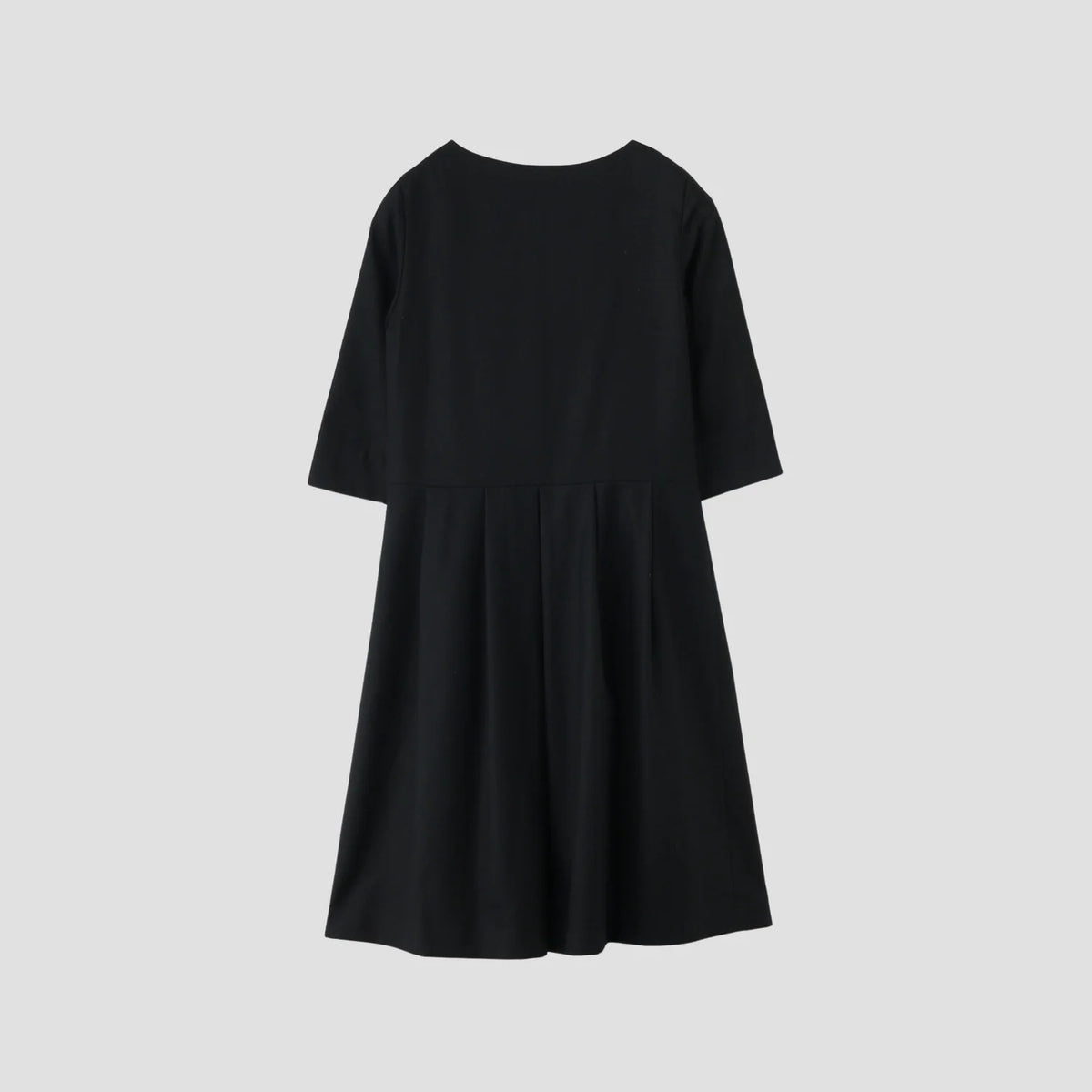 BLACK FLANNEL DRESS