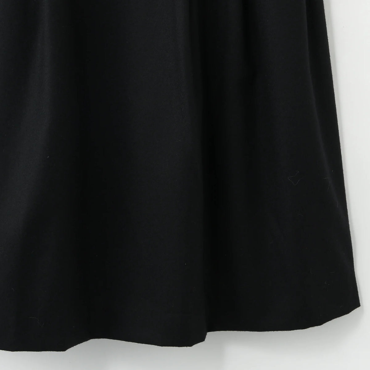 BLACK FLANNEL DRESS