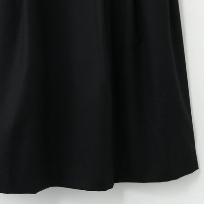 BLACK FLANNEL DRESS