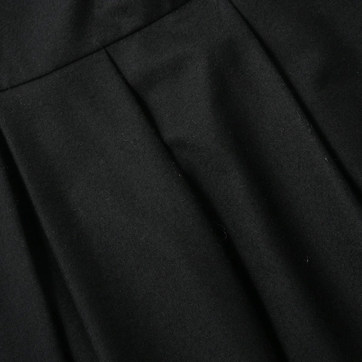 BLACK FLANNEL DRESS