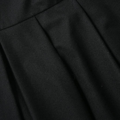 BLACK FLANNEL DRESS
