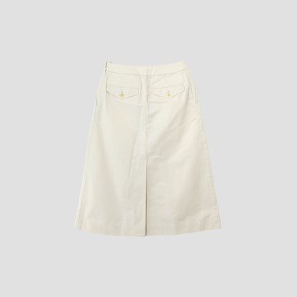 LIGHT COTTON LINEN TWILL SKIRT