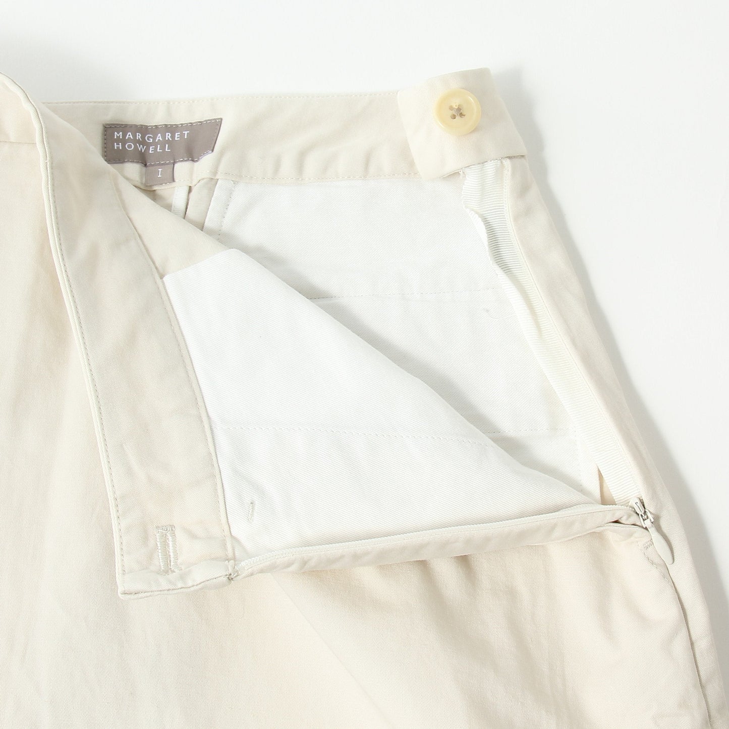 LIGHT COTTON LINEN TWILL SKIRT
