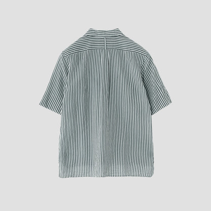 BOLD STRIPE COTTON SILK SHIRT
