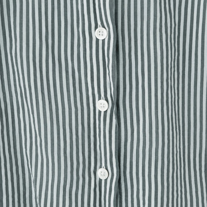 BOLD STRIPE COTTON SILK SHIRT