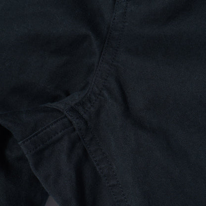 WASHED COMPACT COTTON TROUSERS