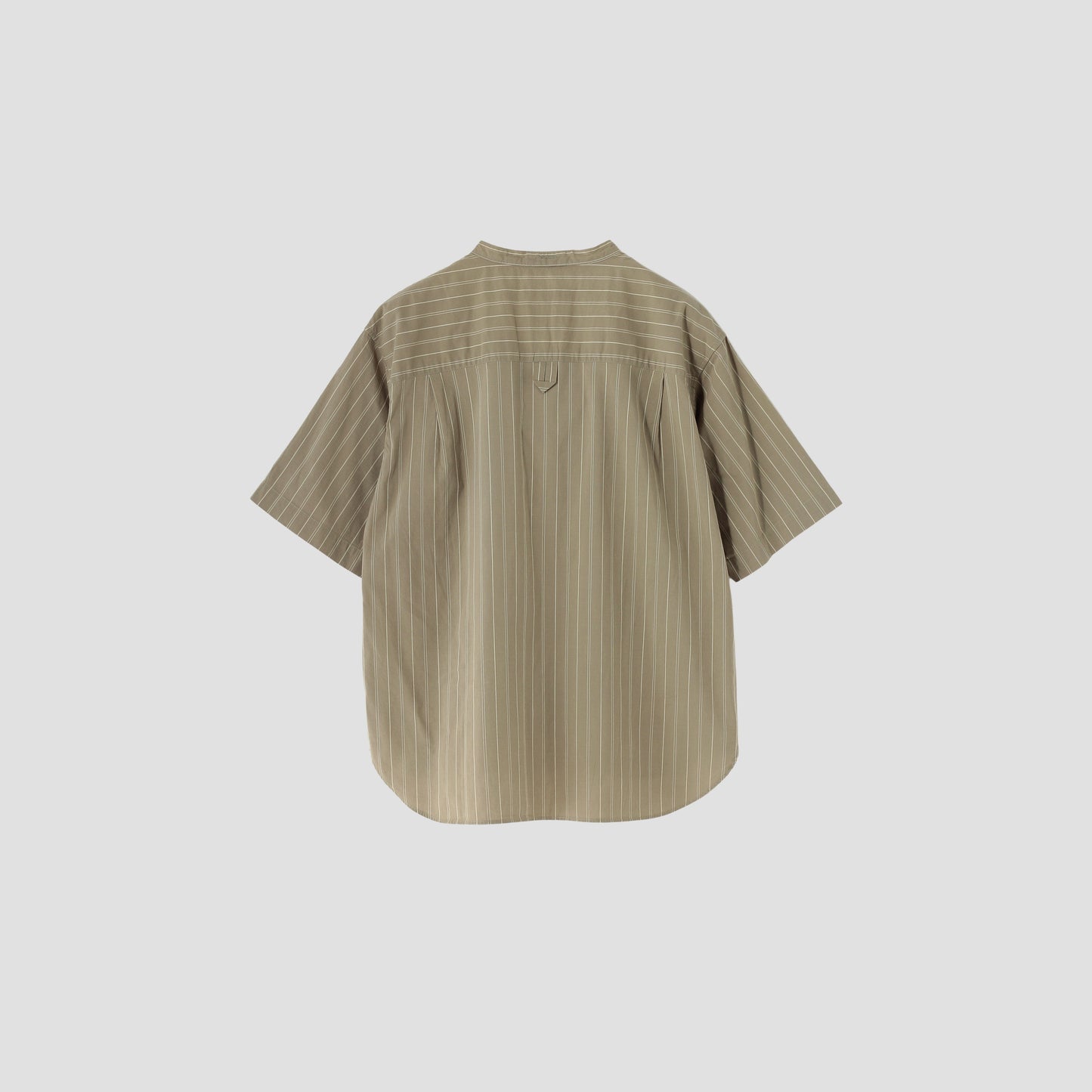 GRAPHIC STRIPE COTTON RAMIE SHIRT