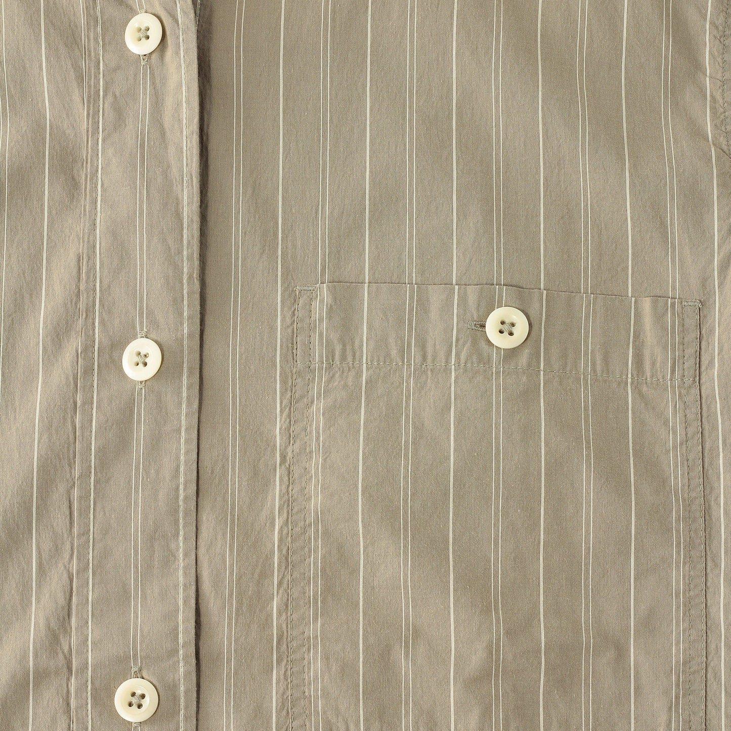 GRAPHIC STRIPE COTTON RAMIE SHIRT