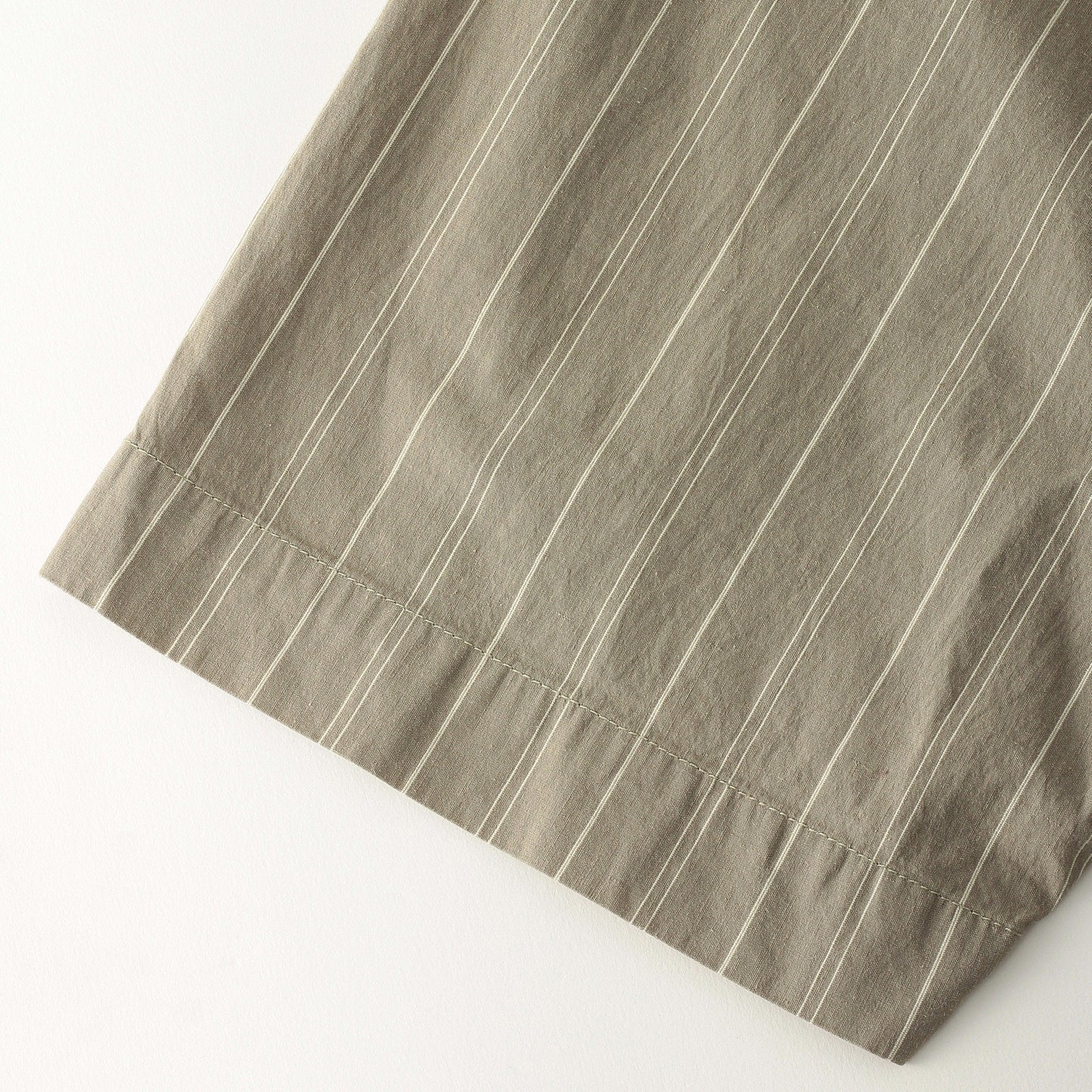 GRAPHIC STRIPE COTTON RAMIE SHIRT