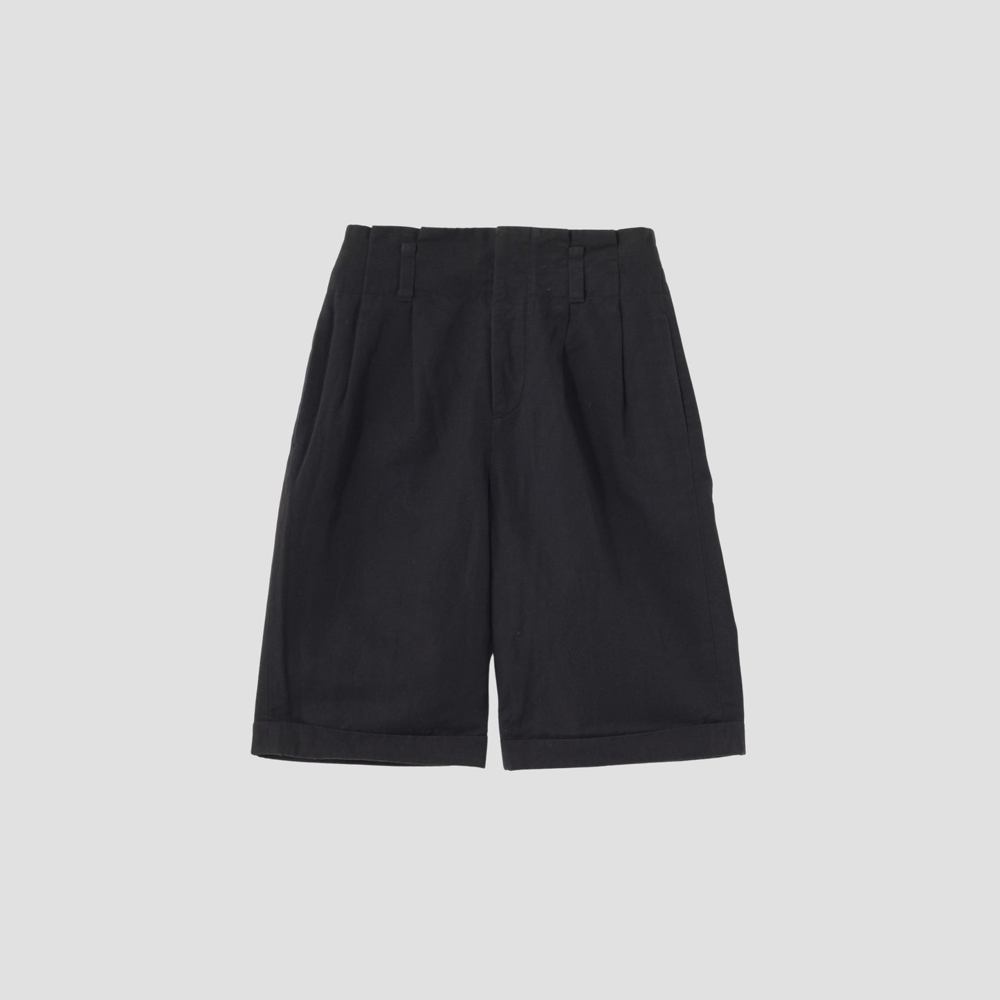 COTTON LINEN CANVAS TROUSERS