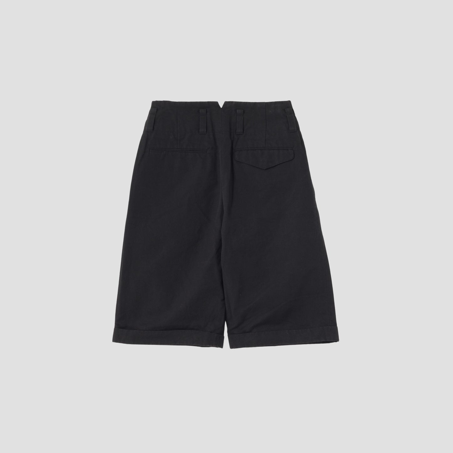 COTTON LINEN CANVAS TROUSERS
