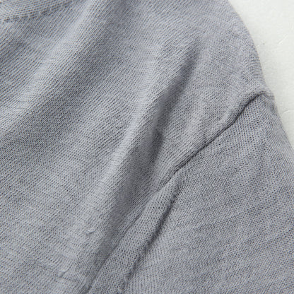 RAMIE COTTON DEEP RIB T SHIRT KNIT