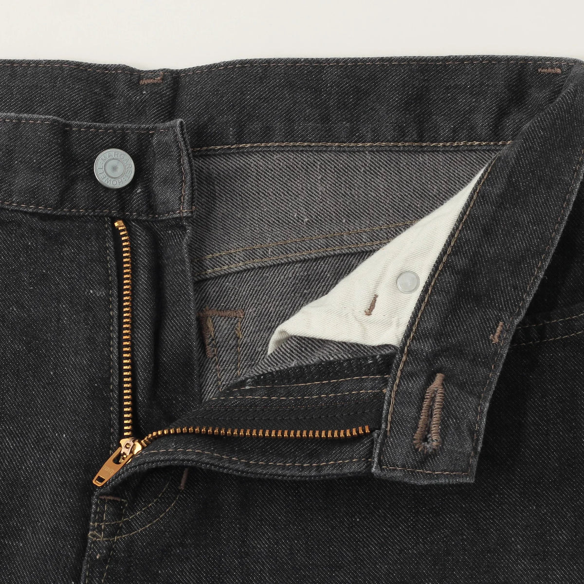 BLACK DENIM TROUSERS