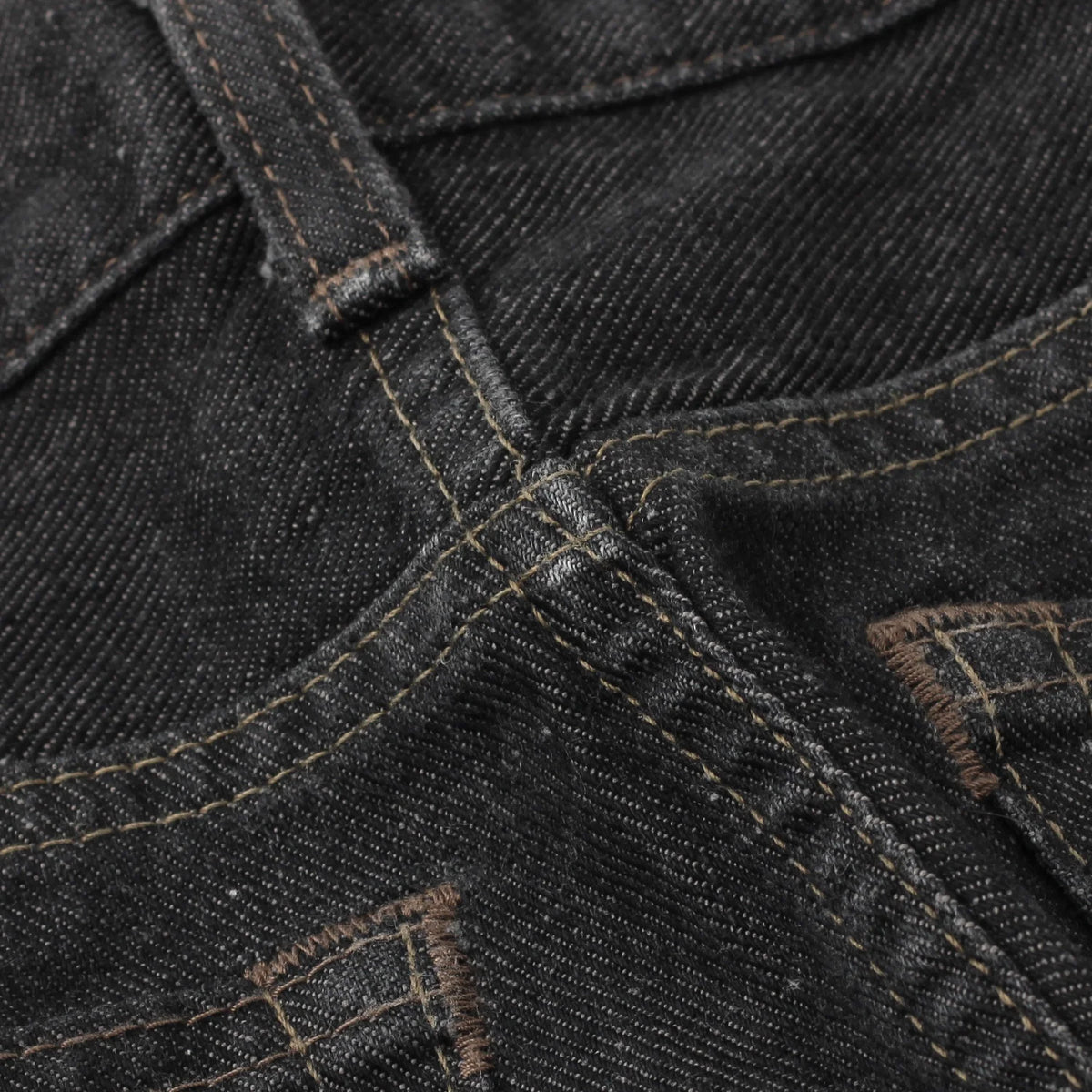 BLACK DENIM TROUSERS