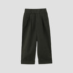 BRUSHED COTTON LINEN TROUSERS