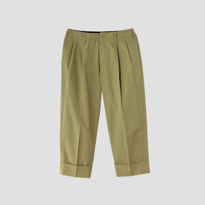 REFINED COTTON GABARDINE TROUSERS