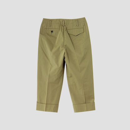 REFINED COTTON GABARDINE TROUSERS