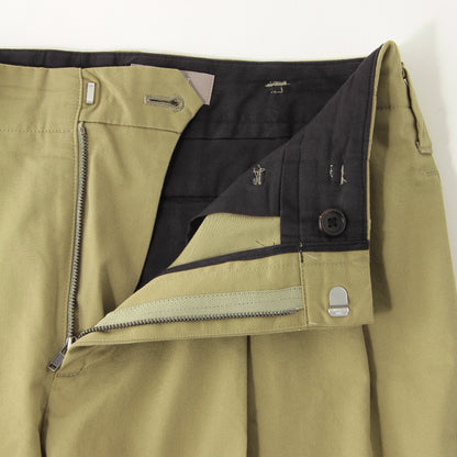 REFINED COTTON GABARDINE TROUSERS