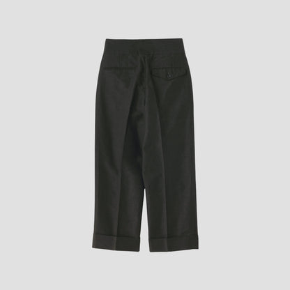 WASHED LINEN COTTON TROUSERS
