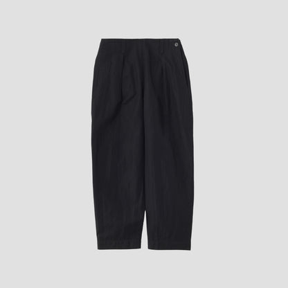 COTTON LINEN TWILL TROUSERS