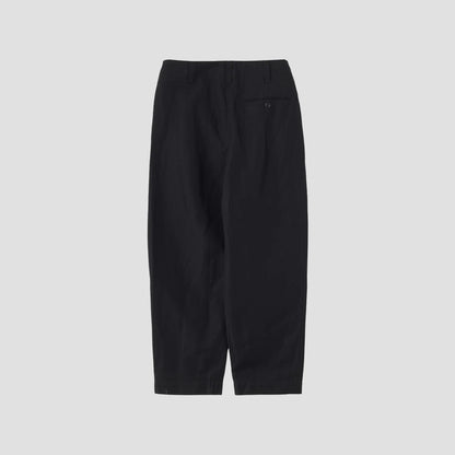 COTTON LINEN TWILL TROUSERS