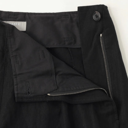 COTTON LINEN TWILL TROUSERS