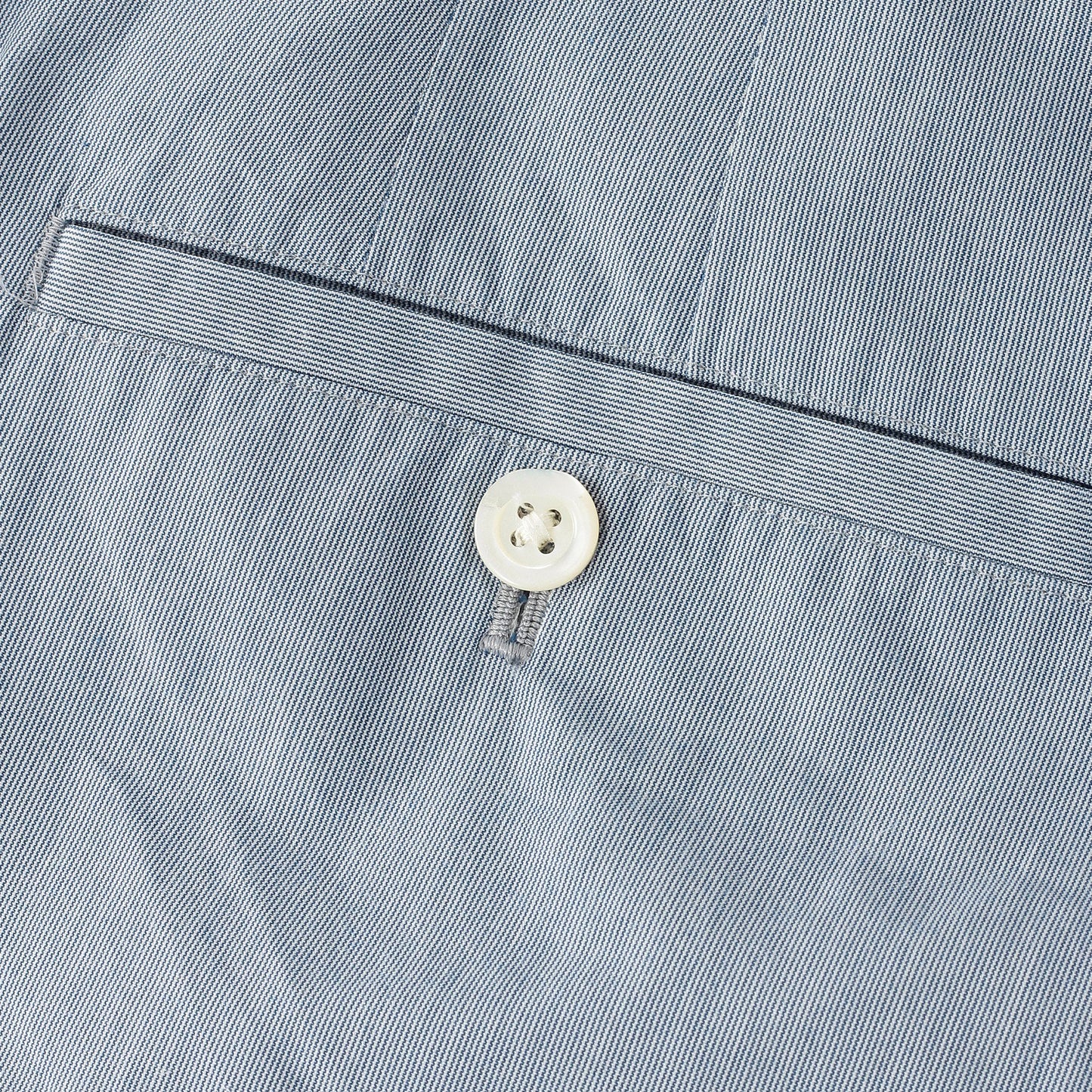 HAIRLINE STRIPE COTTON TROUSERS
