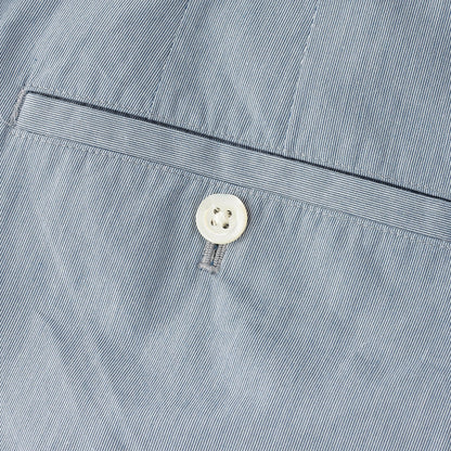 HAIRLINE STRIPE COTTON TROUSERS