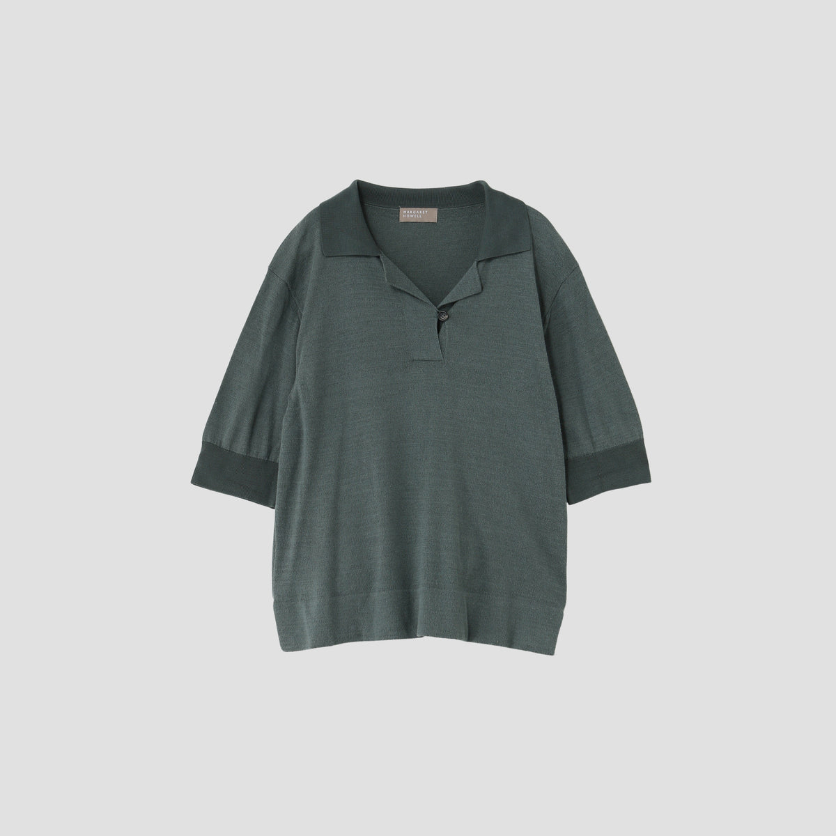 COTTON SILK POLO KNIT