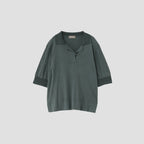 COTTON SILK POLO KNIT