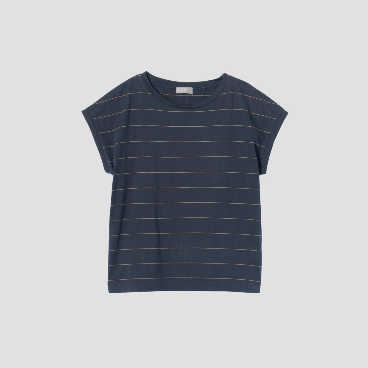COTTON STRIPE SLOUCHY T SHIRT JERSEY