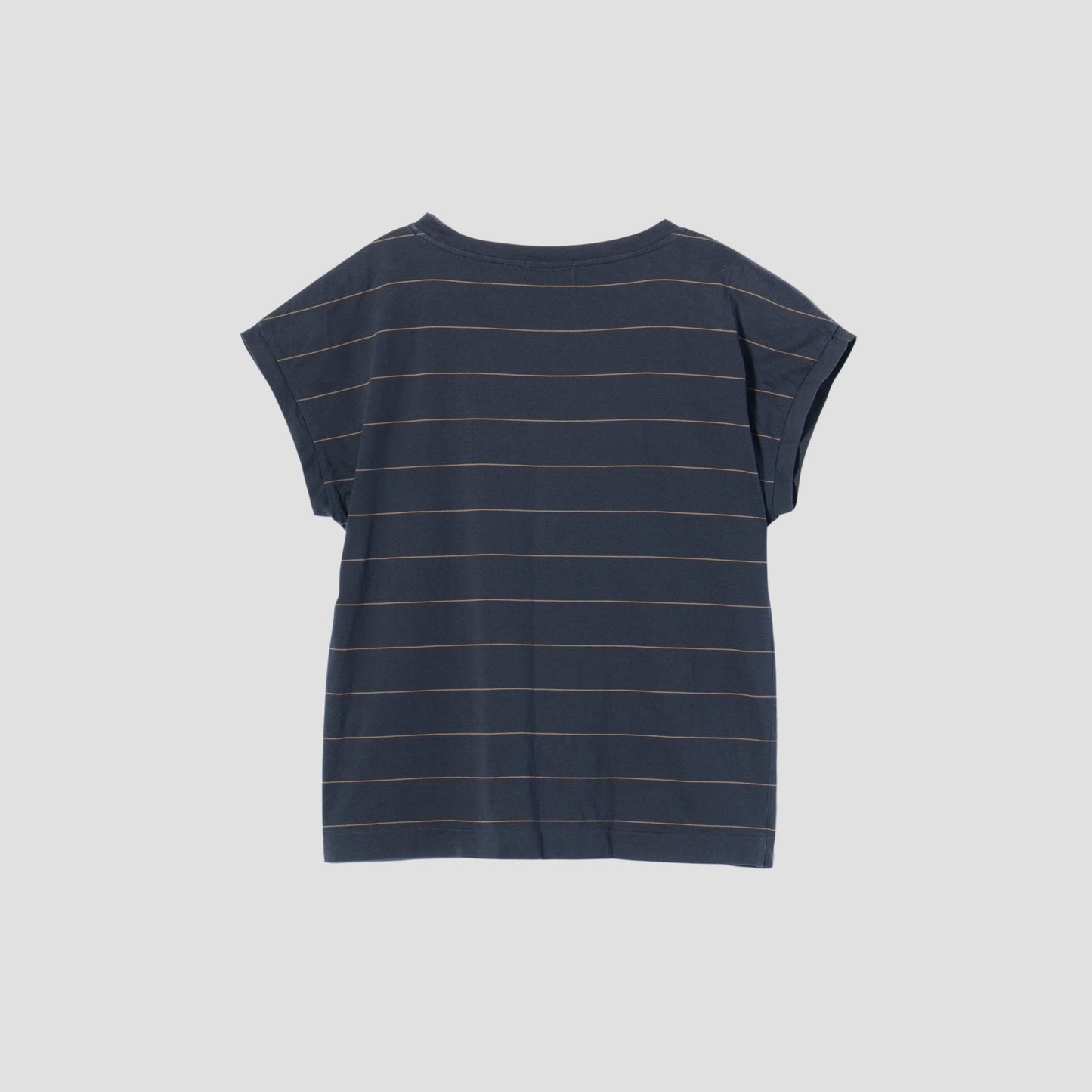 COTTON STRIPE SLOUCHY T SHIRT JERSEY