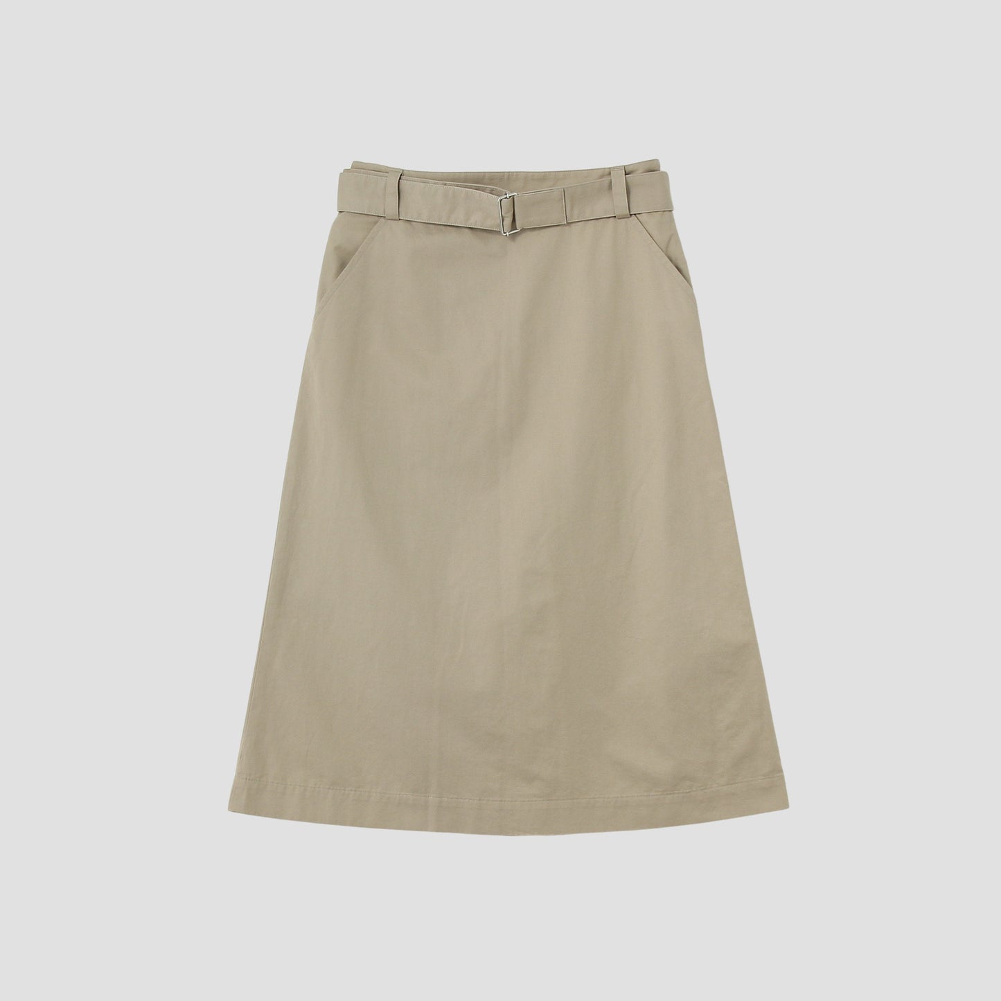 LIGHT COTTON LINEN TWILL SKIRT