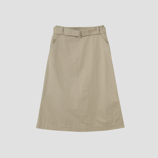LIGHT COTTON LINEN TWILL SKIRT
