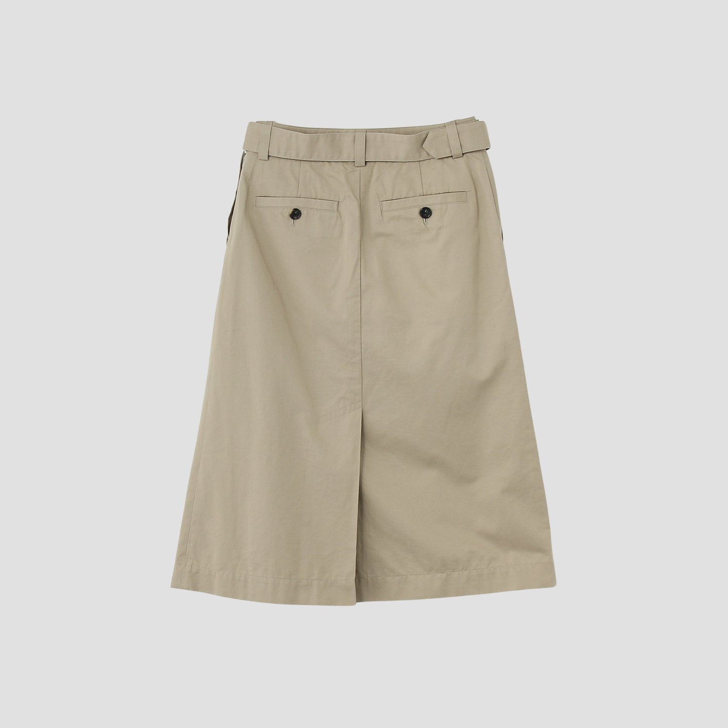 LIGHT COTTON LINEN TWILL SKIRT