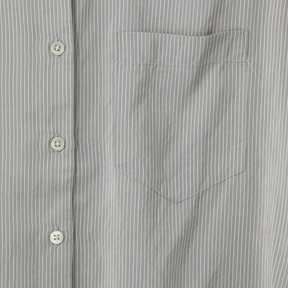 COTTON SILK STRIPE SHIRT