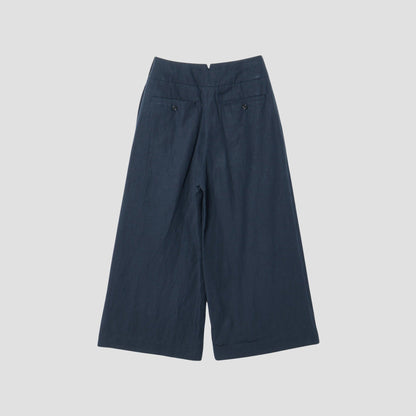 HIGH DENSE LINEN TROUSERS