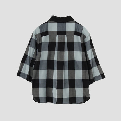 COTTON GINGHAM CHECK SHIRT