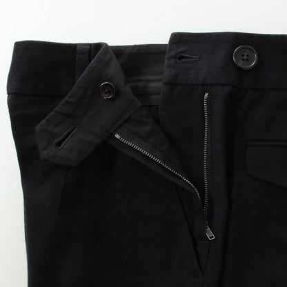 BRUSHED COTTON WOOL TROUSERS