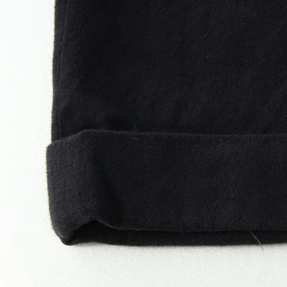 BRUSHED COTTON WOOL TROUSERS