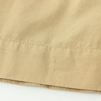 COTTON LINEN TOUGH POPLIN SKIRT