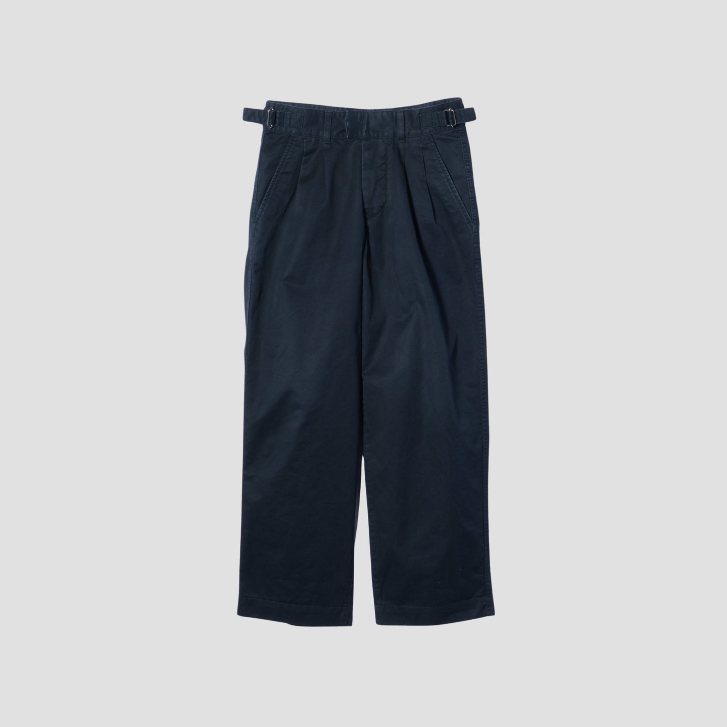 WASHED CHINO COTTON TROUSERS