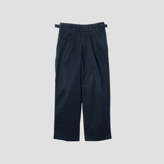 WASHED CHINO COTTON TROUSERS