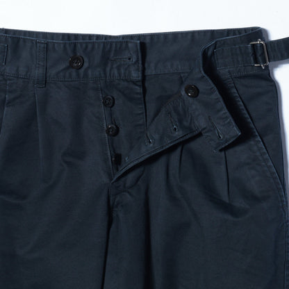 WASHED CHINO COTTON TROUSERS