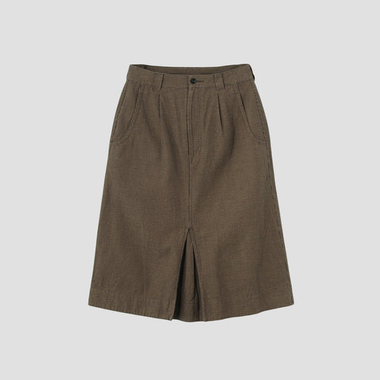 WORKWEAR COTTON LINEN SKIRT