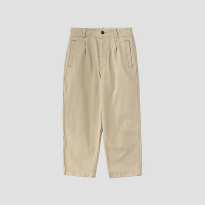 BRUSHED BACK COTTON TWILL TROUSERS
