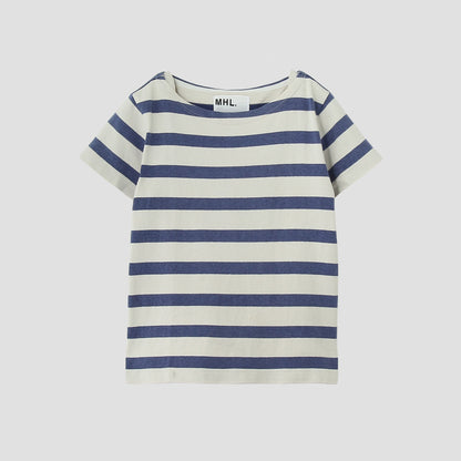 FADED STRIPE COTTON JERSEY